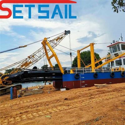 Dredger de sucção de corte controlado por PLC da Siemens para profundidade e desempenho de dragagem profunda
