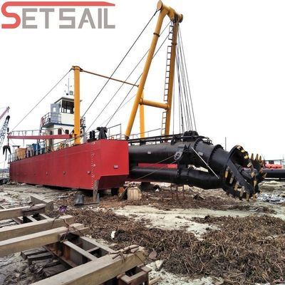 Serviço pós-venda ao longo da vida Profundidade de dragagem de 15 m Dredger com motor diesel para fluxo de água 5000m3