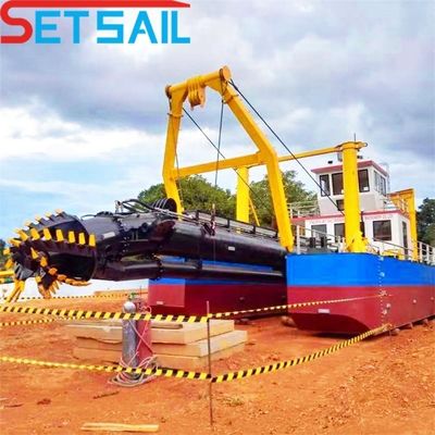 CTS Portable River Sand Cutter Suction Pump Dredger com 100m3-20000m3 de fluxo de água
