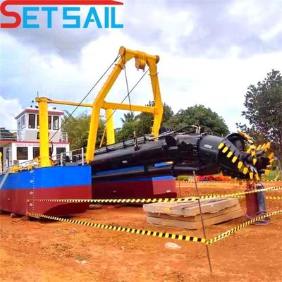 CTS Portable River Sand Cutter Suction Pump Dredger com 100m3-20000m3 de fluxo de água