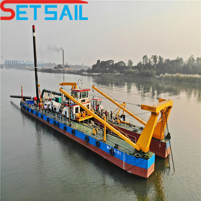 Alta Capacidade Cummins Motor Diesel Cutter Sucção draga para dragagem Profundidade de 16m