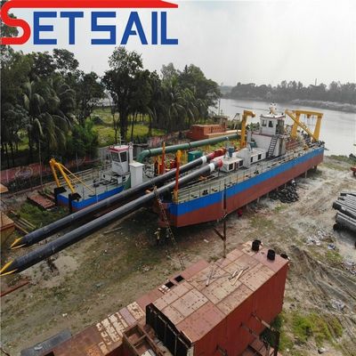 Dredger de sucção multifunção de 22 polegadas para dragagem de areia motor a diesel moeda dos EUA
