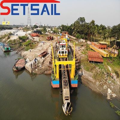 Dredger de sucção multifunção de 22 polegadas para dragagem de areia motor a diesel moeda dos EUA