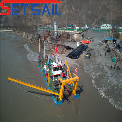 Dredger de sucção multifunção de 22 polegadas para dragagem de areia motor a diesel moeda dos EUA