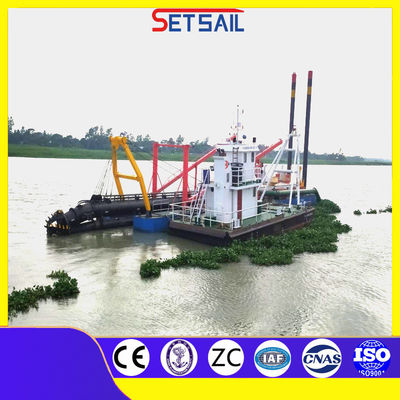 16-65m Set Sail Mute CCS Cutter Auger Suction Dredger hidráulico com motor diesel D-1