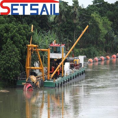 Dredger de sucção de corte de 22 polegadas para solicitação personalizada de personalização 15m profundidade de dragagem