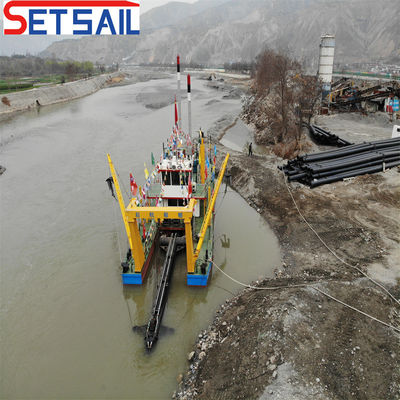 CTN Slot Tipo personalizado 22 polegadas de cortador de sucção Dredger de areia do rio para estrutura de caixa de lago