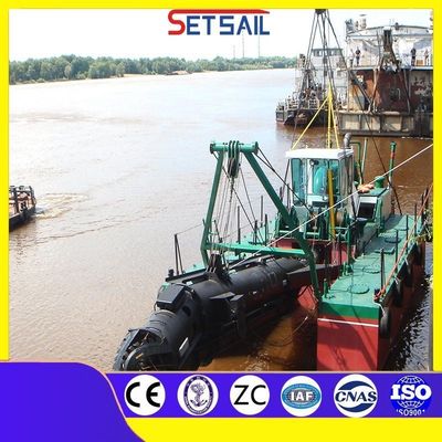 Motor diesel Cumins. Cat chinês Set Cutter Sail Suction Dredger com altura 1,5-3,2m