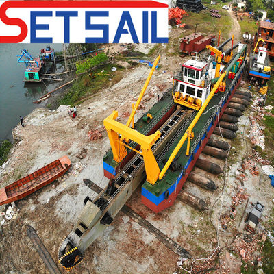 Resistente à corrosão 22 Inch Cutter Suction Dredger com 298 kW de potência do motor auxiliar