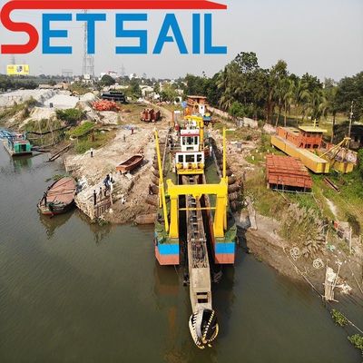 22 Inch Cutter Suction Sand Dredger para Bangladesh Venda 298 Kw Potência do motor auxiliar