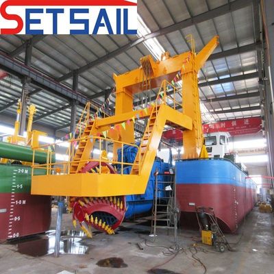 20 Inch Cutter Suction Sand Dredger com 15 metros de profundidade de dragagem e 8,8 metros de largura