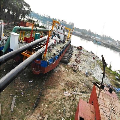 20 pulgadas cortador de areia de bombeamento de sucção dragas equipamento com 10 mm espessura de placa de convés