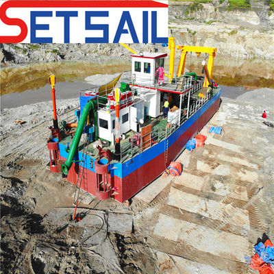 Dredger de areia de sucção de corte de 20 polegadas para areia da foz do mar Potência a diesel e tipo de ciclone