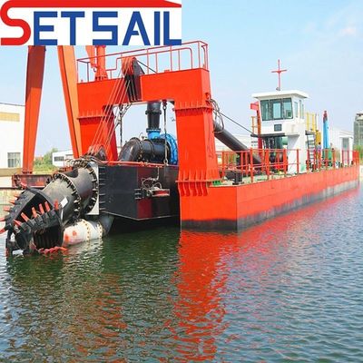 Dredger de areia de sucção de corte de 20 polegadas para areia da foz do mar Potência a diesel e tipo de ciclone