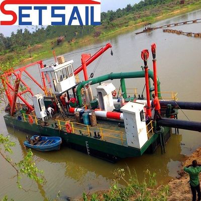 Dredger de areia de sucção de corte de 20 polegadas para areia da foz do mar Potência a diesel e tipo de ciclone