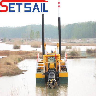 Dredger de areia de sucção de corte de 20 polegadas para areia da foz do mar Potência a diesel e tipo de ciclone