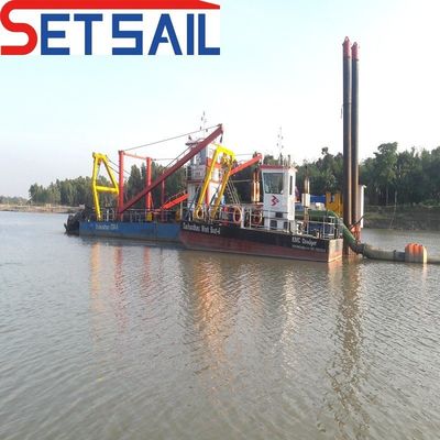 20 Inch Cutter Suction Sand Dredger para o mercado de Bangladesh 5000 metros cúbicos de fluxo de água