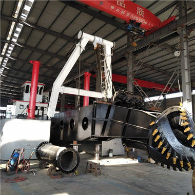 Controle do motor hidráulico 18 polegadas cortador sucção lama dragadora Cummins 260 kW para dragagem