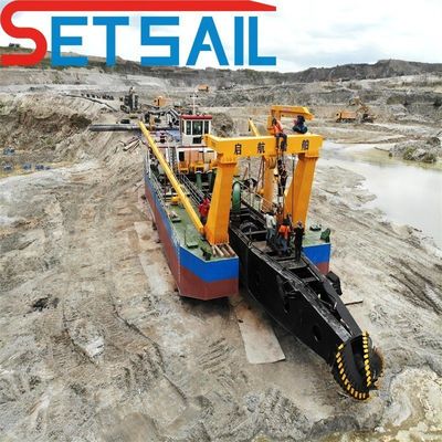 18 Inch Cutter Suction Dredger com capacidade de bomba de areia do rio e Cumins 1137 kW motor