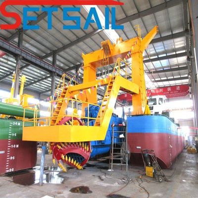 Rexroth e Parker cortador hidráulico de sucção de areia e dragagem de ouro com altura de 1,5 a 3,2 m