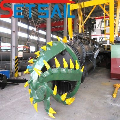 Rexroth e Parker cortador hidráulico de sucção de areia e dragagem de ouro com altura de 1,5 a 3,2 m
