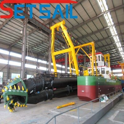 Rexroth e Parker cortador hidráulico de sucção de areia e dragagem de ouro com altura de 1,5 a 3,2 m