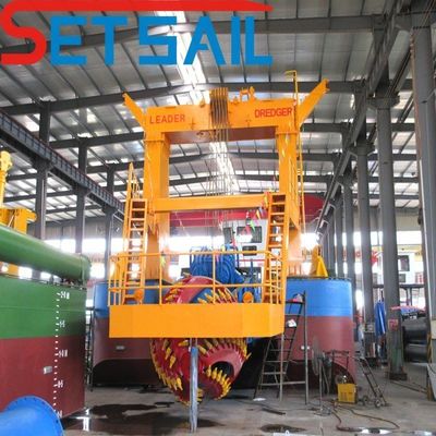 Rexroth e Parker cortador hidráulico de sucção de areia e dragagem de ouro com altura de 1,5 a 3,2 m