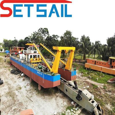 Rexroth e Parker cortador hidráulico de sucção de areia e dragagem de ouro com altura de 1,5 a 3,2 m