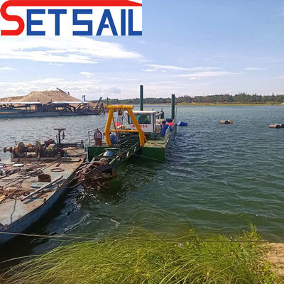 Dredger de sucção de 18 polegadas para dragagem Profundidade 2,25 metros Fluxo de água 3500 metros cúbicos