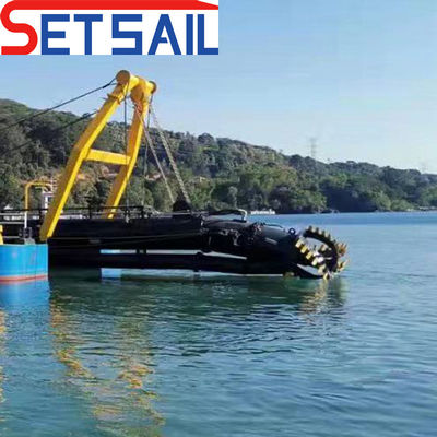 Dredger de sucção de 18 polegadas para dragagem Profundidade 2,25 metros Fluxo de água 3500 metros cúbicos