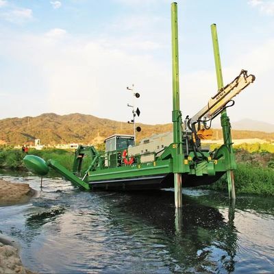 Dredger de areia fluvial anfíbio automático completo para fossa e desempenho