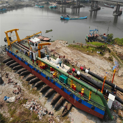 Dredger de sucção de corte de 18 polegadas personalizado com potência de cabeça de corte de 180kw do profissional