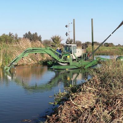 800m3 Dredger anfíbio com motor hidráulico Custo de transporte Tempo de entrega
