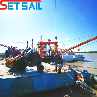 180000.000kg Peso Bruto Hidráulico 18 polegadas de cortador de sucção de areia de dragagem com transporte