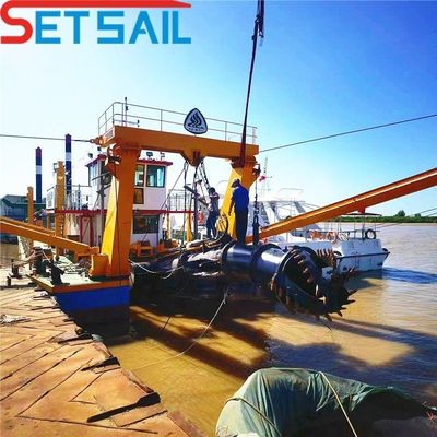 180000.000kg Peso Bruto Hidráulico 18 polegadas de cortador de sucção de areia de dragagem com transporte