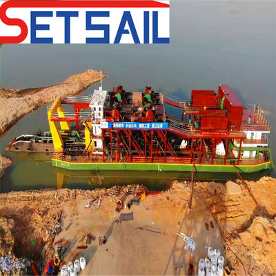 Equipamento de dragagem de areia 18 polegadas cortador de sucção dragagem com 2000m de distância de descarga