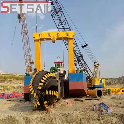 Dredger hidráulico versátil para mineração de areia para motor de correio fluvial e offshore