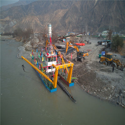 2.2m Profundidade 700 M3 Capacidade de corte Sucção Dredger de areia fluvial para extração de areia