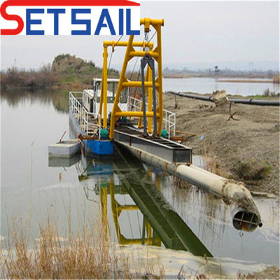 Dredger de lama de sucção a jato com bomba de água de alta pressão com potência do motor principal de 75kw-2000kw