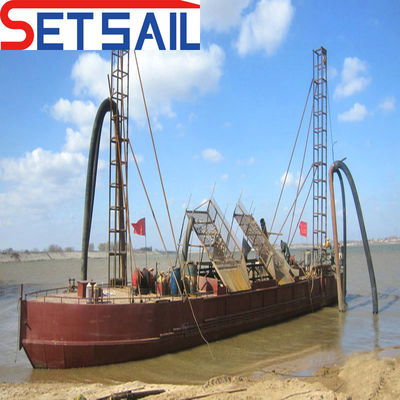 Dredger de extracção de areia de sucção a jato de pagamento completo para a areia do rio Max.