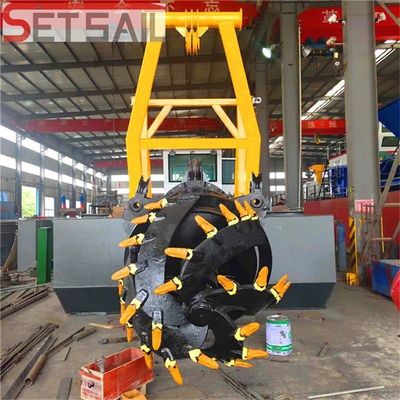 Dredger de areia de potência de motor de 582kw com potência de cabeça de cortador de 260kw e profundidade de dragagem de 10 m