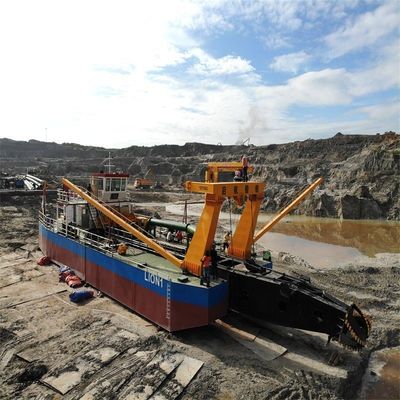 180000.000kg de peso bruto de cortador de sucção dragadora com capacidade de potência de motor de 1000m3/h