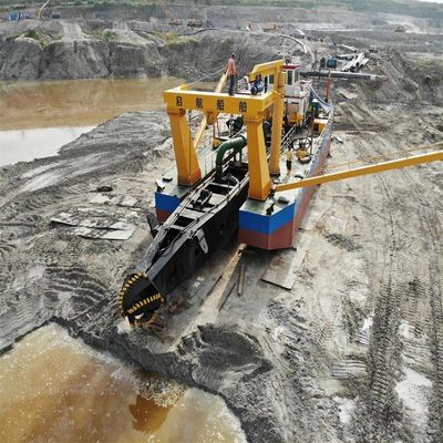 180000.000kg de peso bruto de cortador de sucção dragadora com capacidade de potência de motor de 1000m3/h