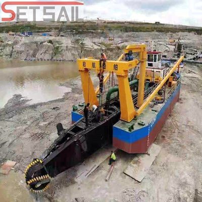 Dredagem de areia com motor diesel de 20 polegadas de capacidade de 1000 m3/h para projetos de dragagem em larga escala
