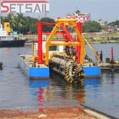 Dredagem de areia com motor diesel de 20 polegadas de capacidade de 1000 m3/h para projetos de dragagem em larga escala