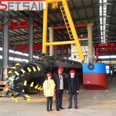 Dredagem de areia com motor diesel de 20 polegadas de capacidade de 1000 m3/h para projetos de dragagem em larga escala