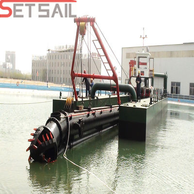 18 polegadas Capacidade 800m3 / H Dredger de areia de potência elétrica cortador de sucção