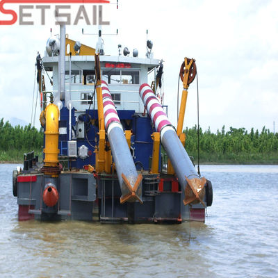 18 polegadas Capacidade 800m3 / H Dredger de areia de potência elétrica cortador de sucção
