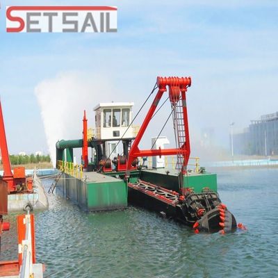 18 polegadas Capacidade 800m3 / H Dredger de areia de potência elétrica cortador de sucção