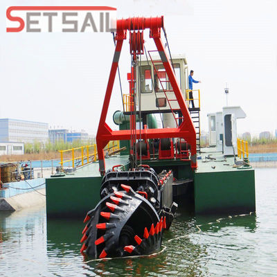 18 polegadas Capacidade 800m3 / H Dredger de areia de potência elétrica cortador de sucção